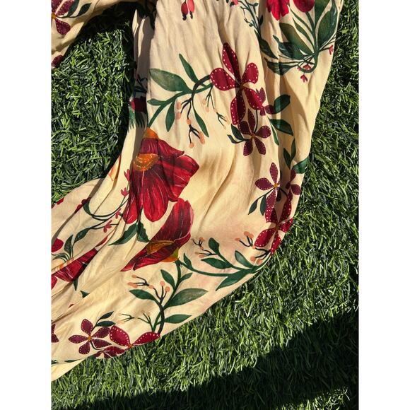 Farm Rio x Anthropologie Long Sleeve Cutout Maxi dress size XL - Picture 6 of 8